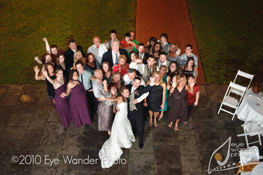 bridal party at plantation home