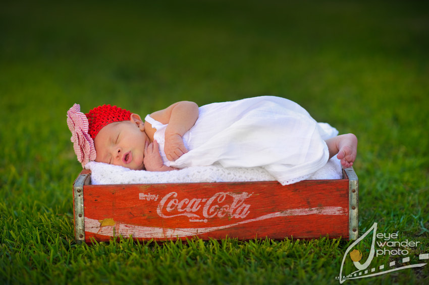 coca-cola crate newborn photography Baton Rouge