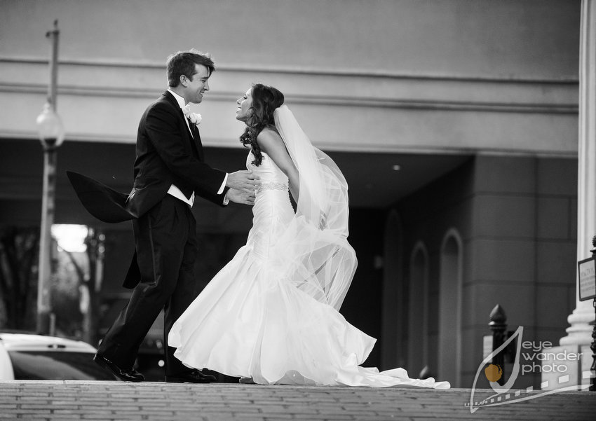 New Orleans wedding photography First Look at Le Pavillon Hotel in New Orleans