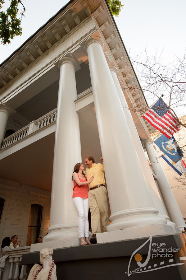 Four Columns New Orleans hotel engagement photos