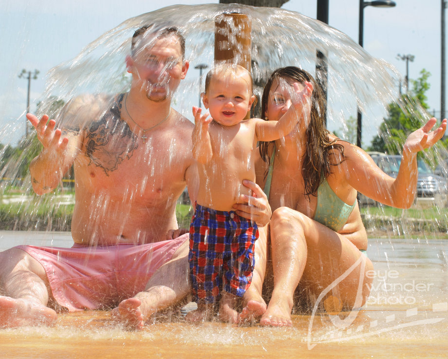 9 month old baby photography in Baton Rouge at water pad