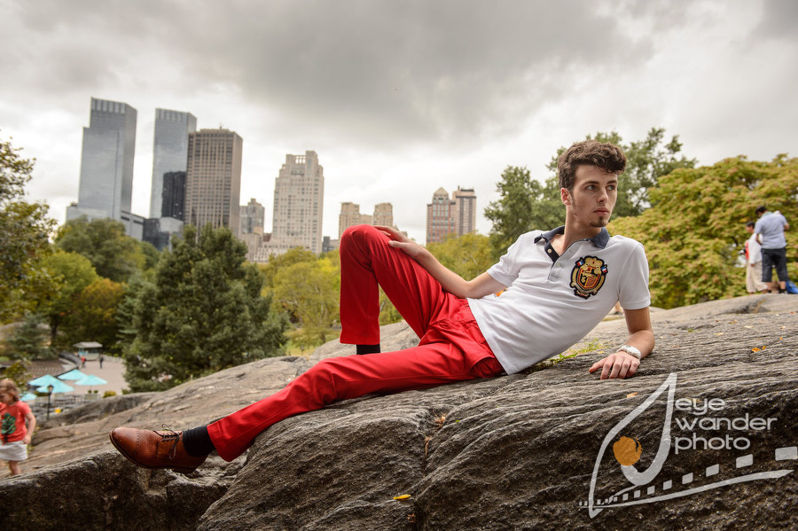 New York skyline senior photography