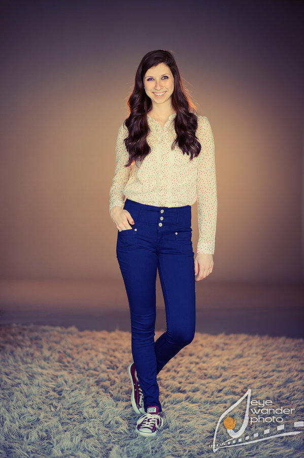 senior photography in studio