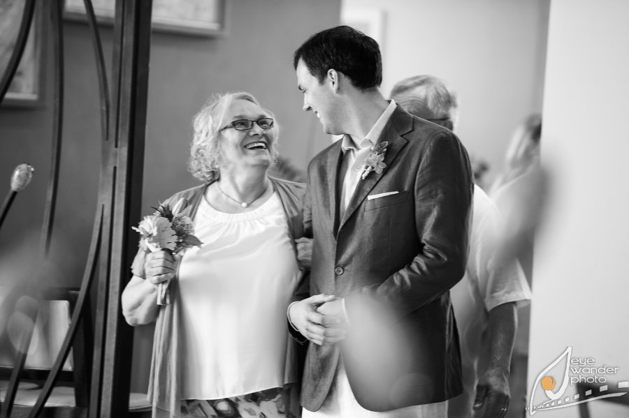 Groom and his mother