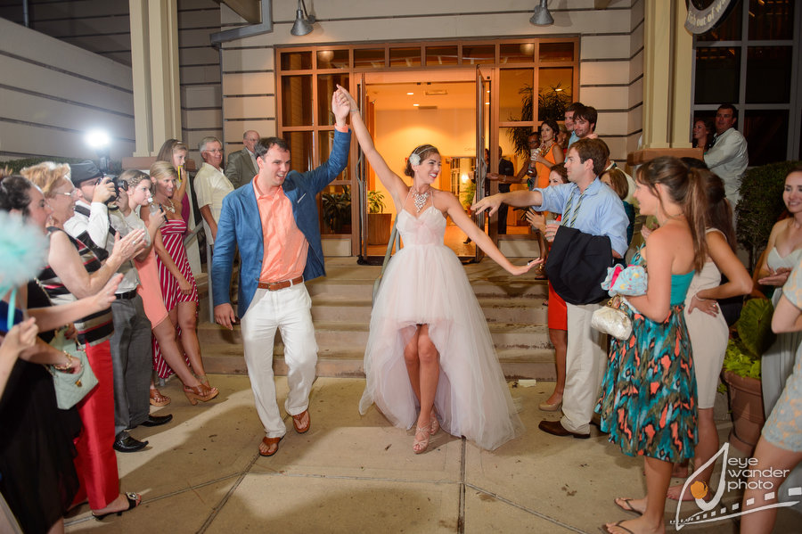 Exiting the reception