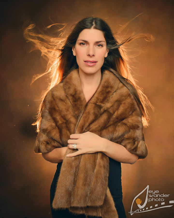 fur fashion photos Baton Rouge in studio Dori Griffin Place