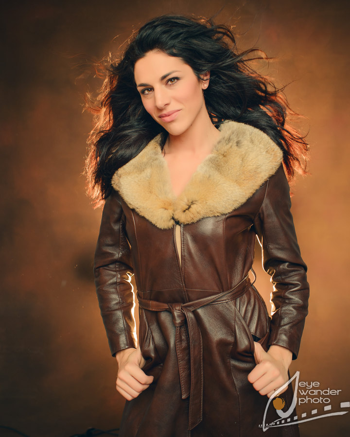 fur fashion photos Baton Rouge in studio Allie Griffin
