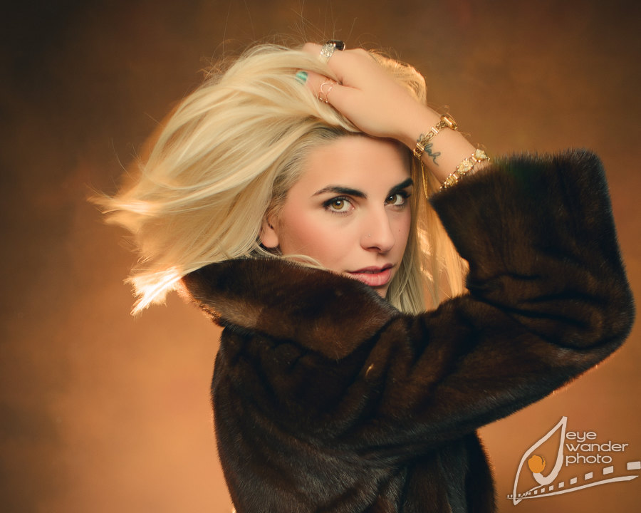 fur fashion photos Baton Rouge in studio McKenzie Griffin