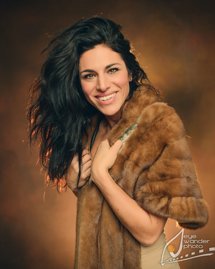 fur fashion photos Baton Rouge in studio Allie Griffin
