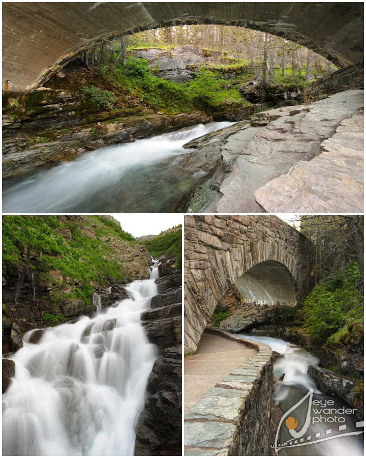 Glacier National Park Montana Landscape Photography creek waterfall slow shutter Glacier National Park Montana Landscape Photography creek waterfall slow shutter