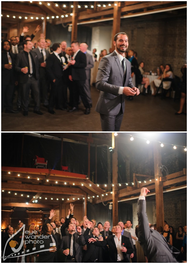 Ogden Museum New Orleans Wedding Groom Throws Garter