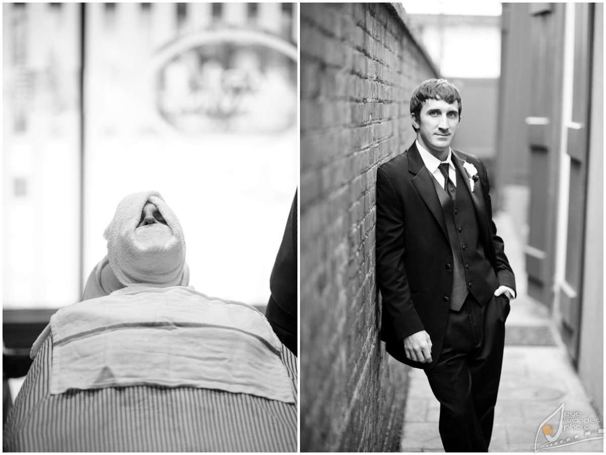 Baton Rouge Wedding Groom Shaved and Clean Cut