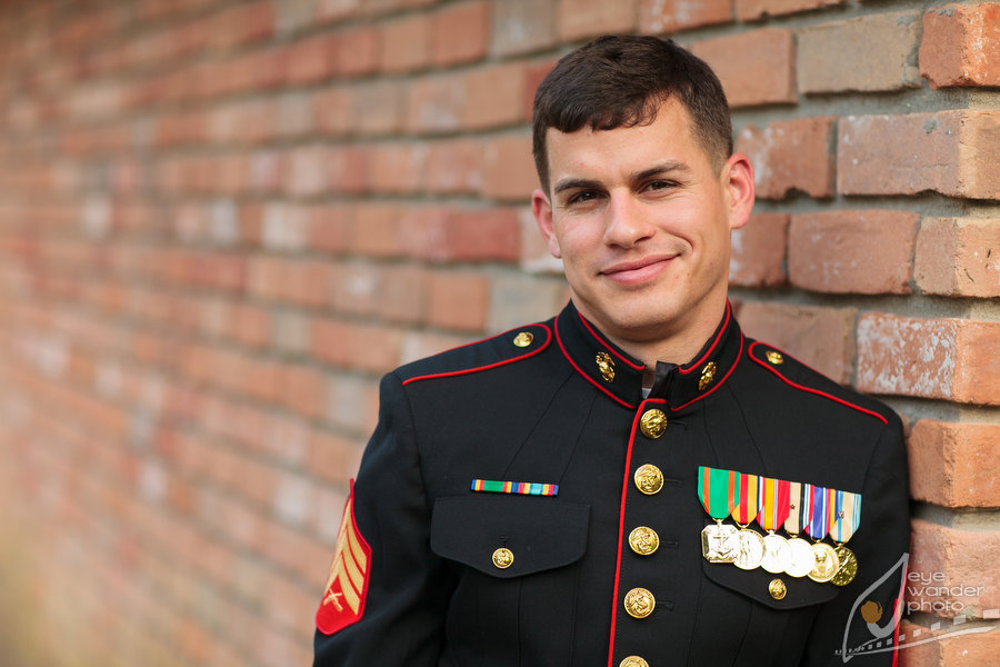 Louisiana Wedding Groom Marine Uniform