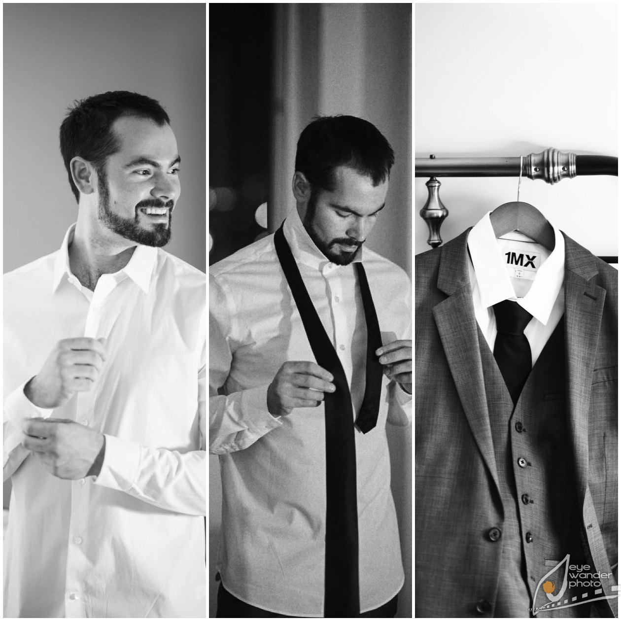 New Orleans Wedding Groom Suit Dressing