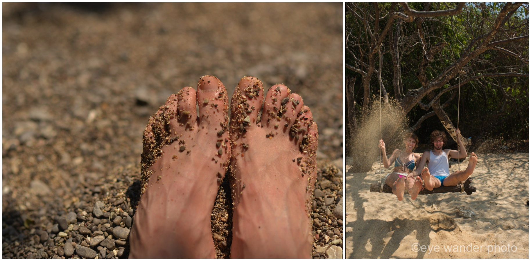 Krabi Thailand Feet in sand swing Krabi Thailand Feet in sand swing