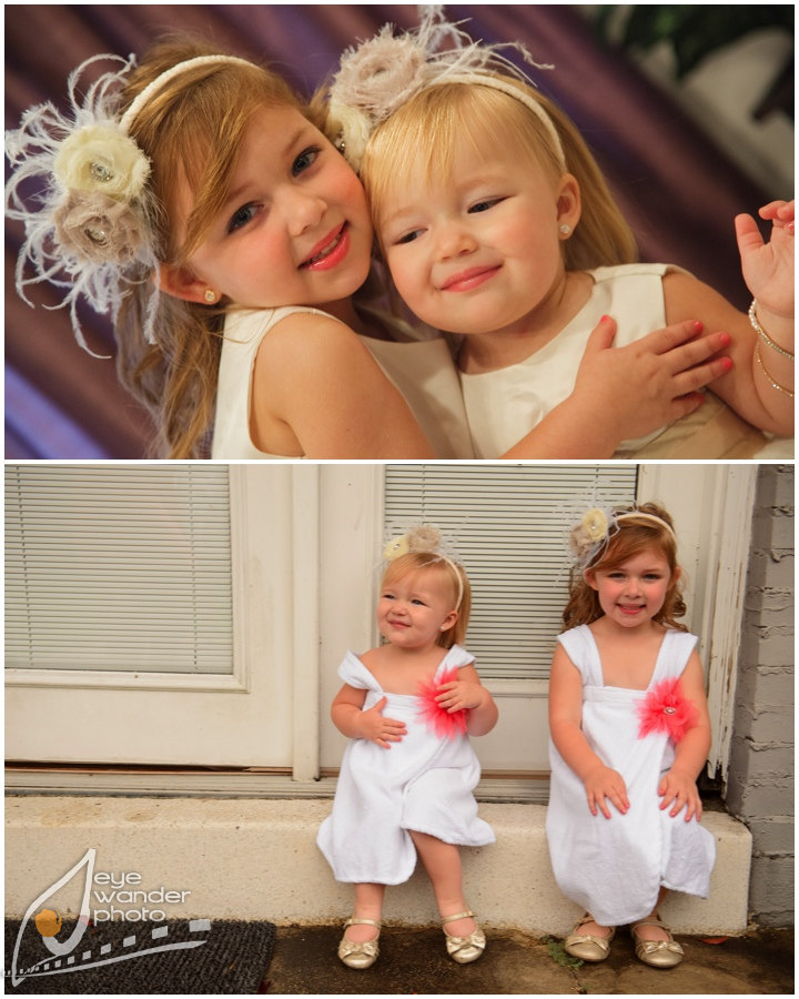 Kids at Weddings Flower Girls Young Hugging Kids at Weddings Flower Girls Young Hugging