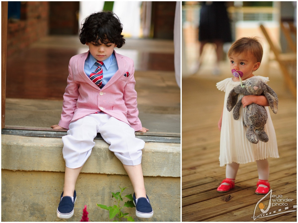 Kids at Weddings Flower Girl Baby and young boy