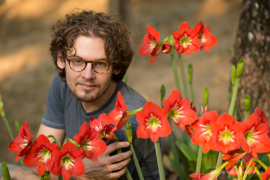 Chiang Mai Thailand man with Flower portrait Chiang Mai Thailand man with Flower portrait