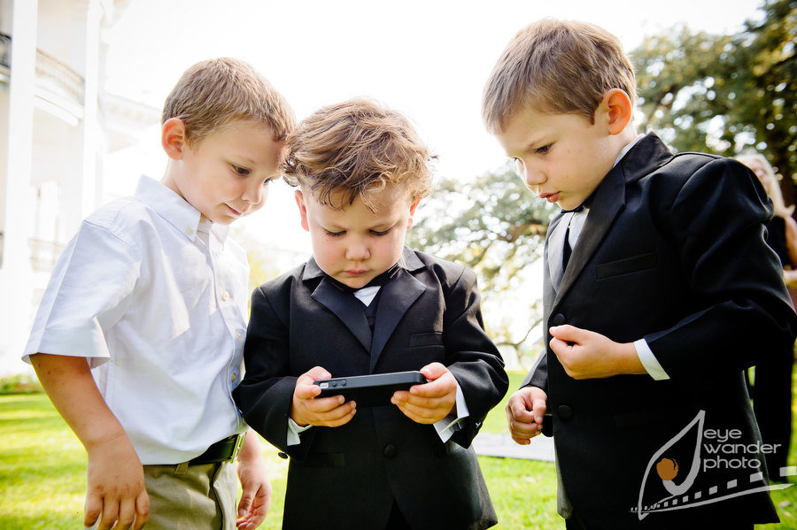 Kids at Weddings playing video games on Iphone Kids at Weddings playing video games on Iphone