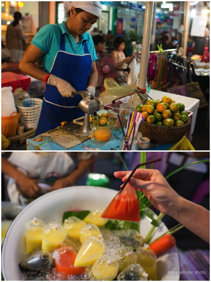 Bangkok Thailand street juice bags Bangkok Thailand street juice bags