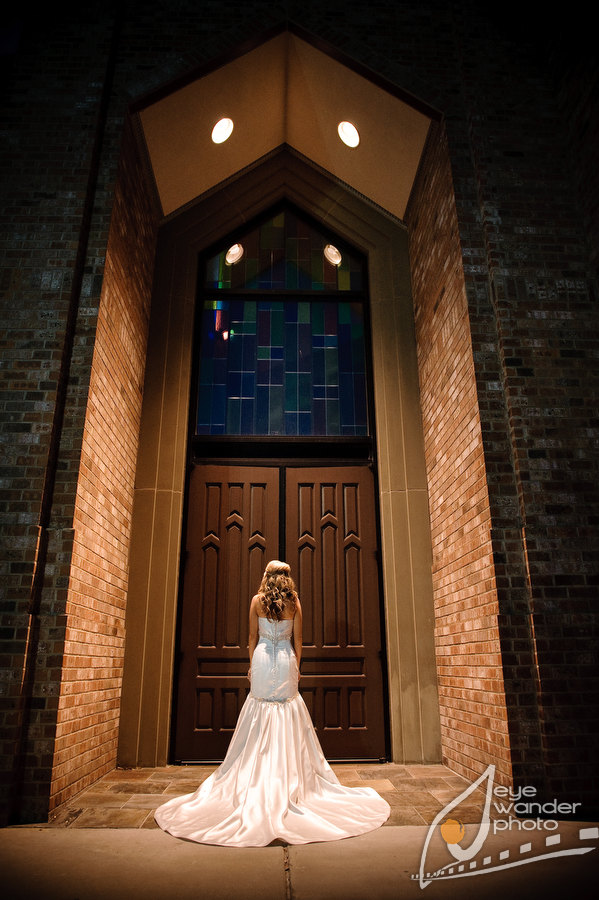 New Orleans Wedding Bridal stunning in front of Church Door