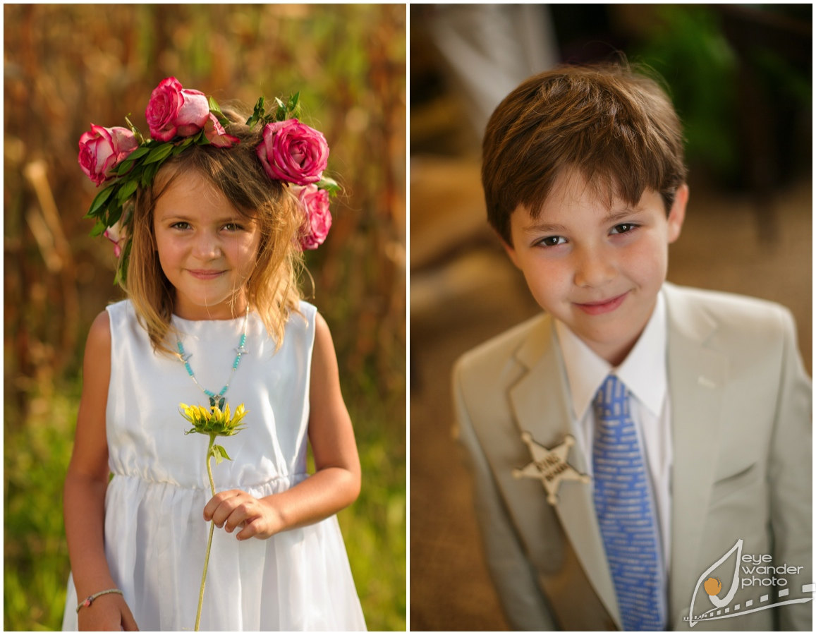 Kids at weddings Flower Girl and Ring Bearer portrait