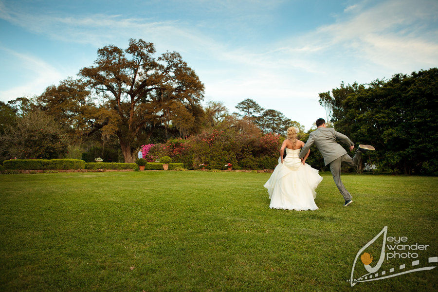 Louisiana Wedding Leaving Wedding Ceremony Louisiana Wedding Leaving Wedding Ceremony Groom Jumping