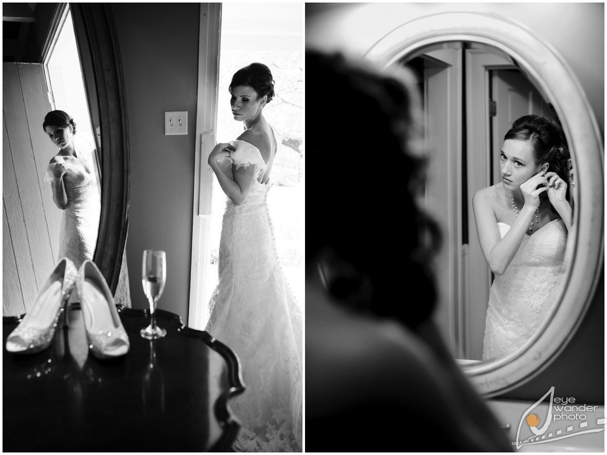 Wedding Bridal Mirror reflection