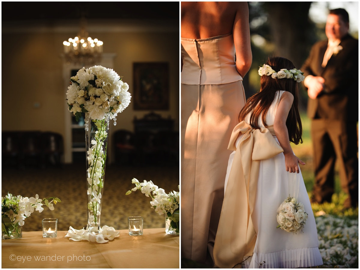 The Plantation Florist Kali Soulier Wedding Center Pieces and flower girl