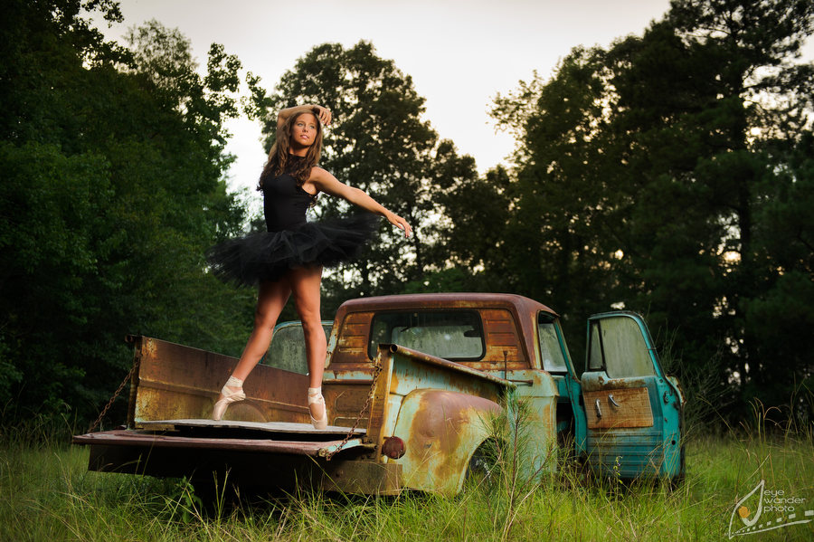 ballet-dancer-vintage-truck-field-senior