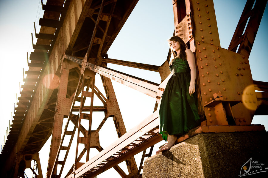 bridge-sunlight-formal-dress-senior