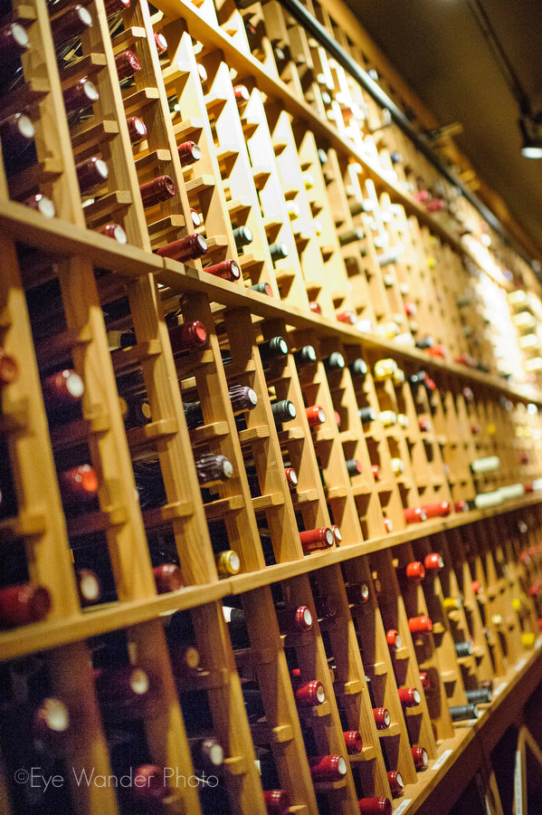 wine cellar at revolution restaurant
