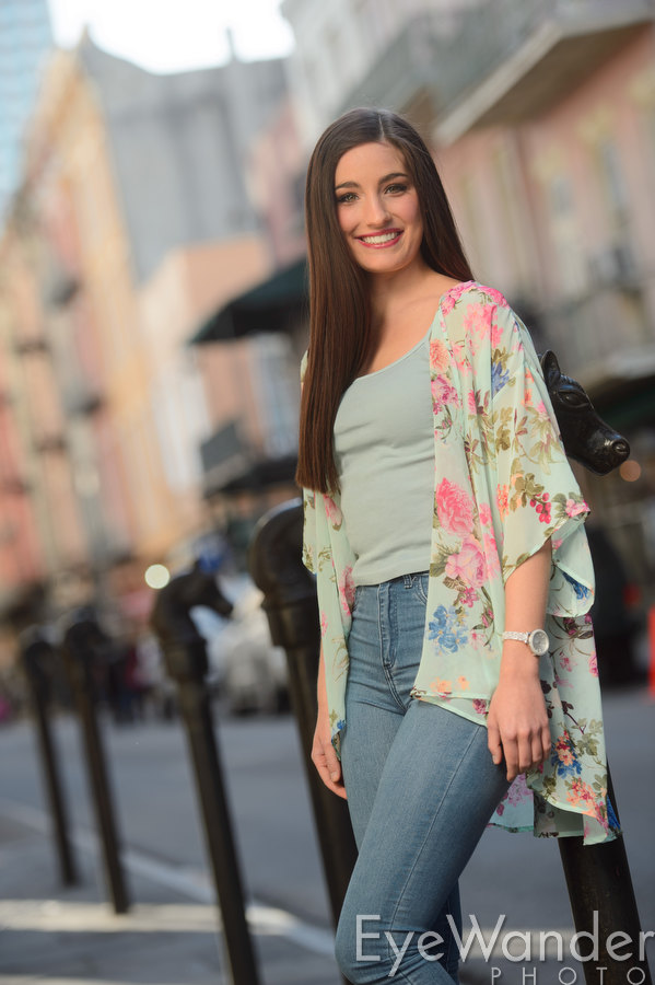 Lighting Workshop New Orleans, high school senior photography, Julianna Arrington, Royal Street