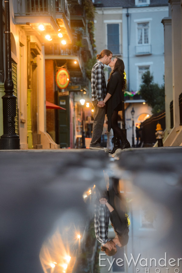 Lighting Workshop New Orleans, Katie Joy Crawford & Neil Bonham, Engagement photos, Pirate's Alley